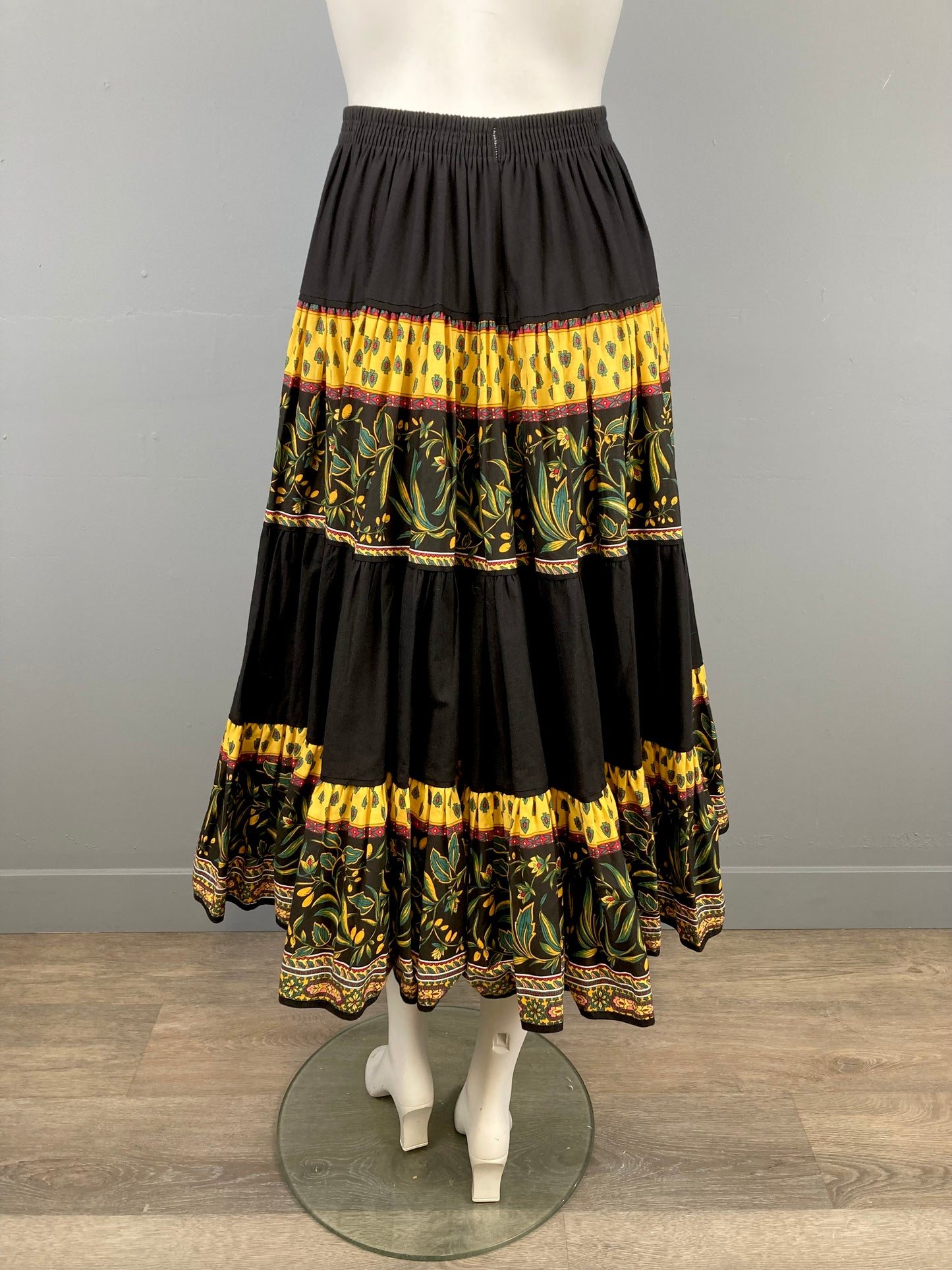 Vintage Atelier Provencal Cotton Skirt, Size S