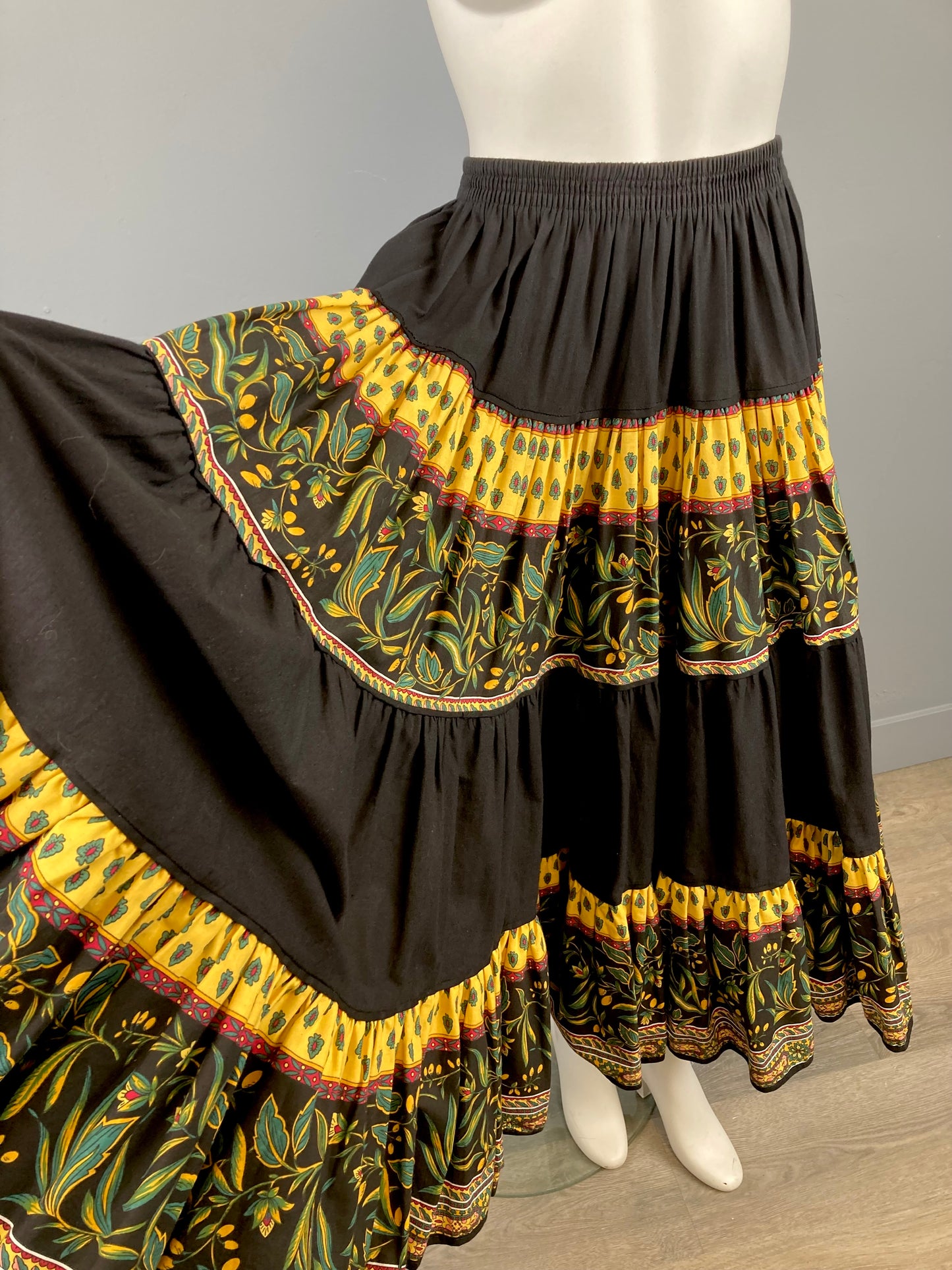 Vintage Atelier Provencal Cotton Skirt, Size S