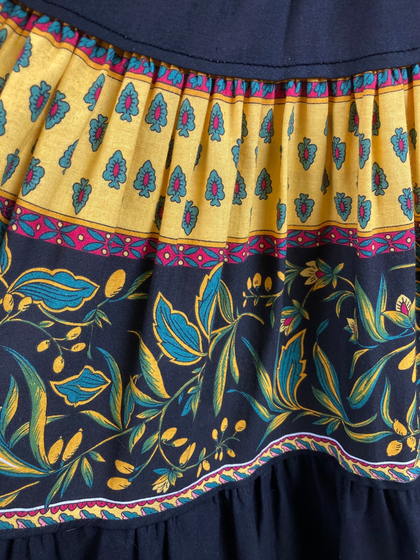 Vintage Atelier Provencal Cotton Skirt, Size S