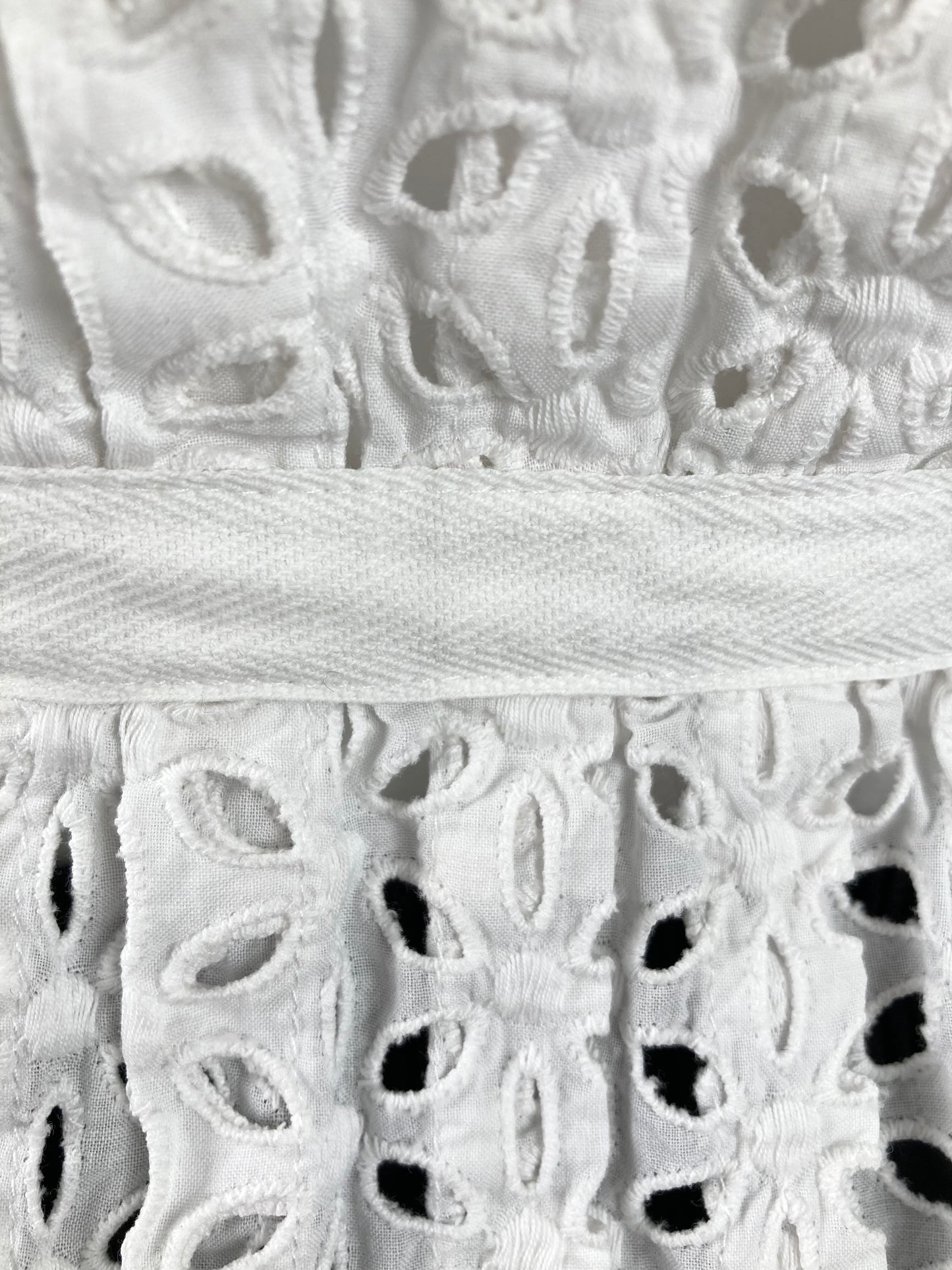 Anna Sui Cotton Eyelet Blouse, Size 4 (S)