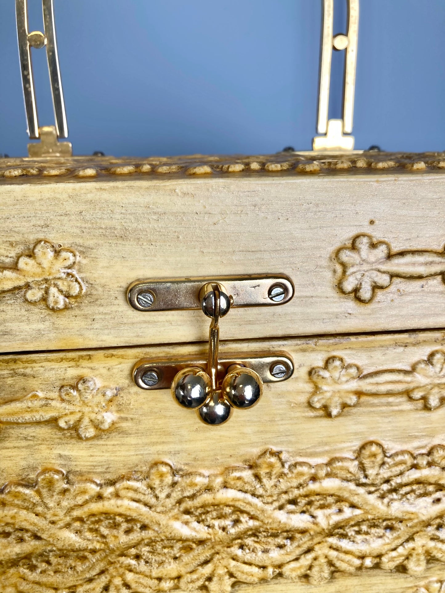 Midcentury Wooden Box Purse