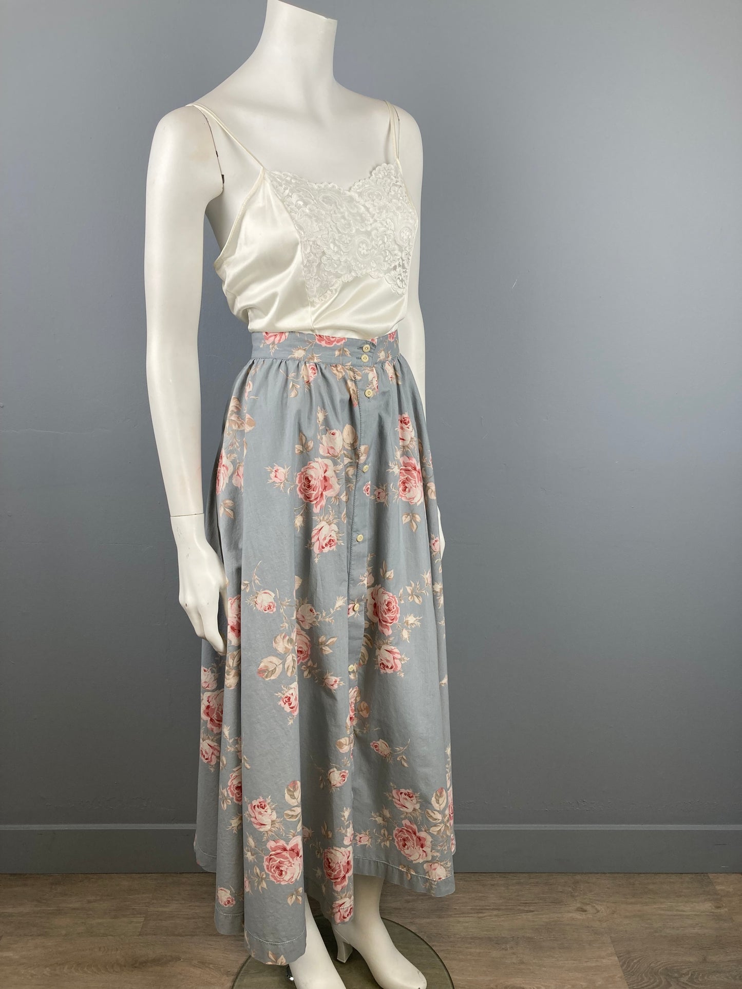 Ralph Lauren Cotton Floral Skirt, Size 10