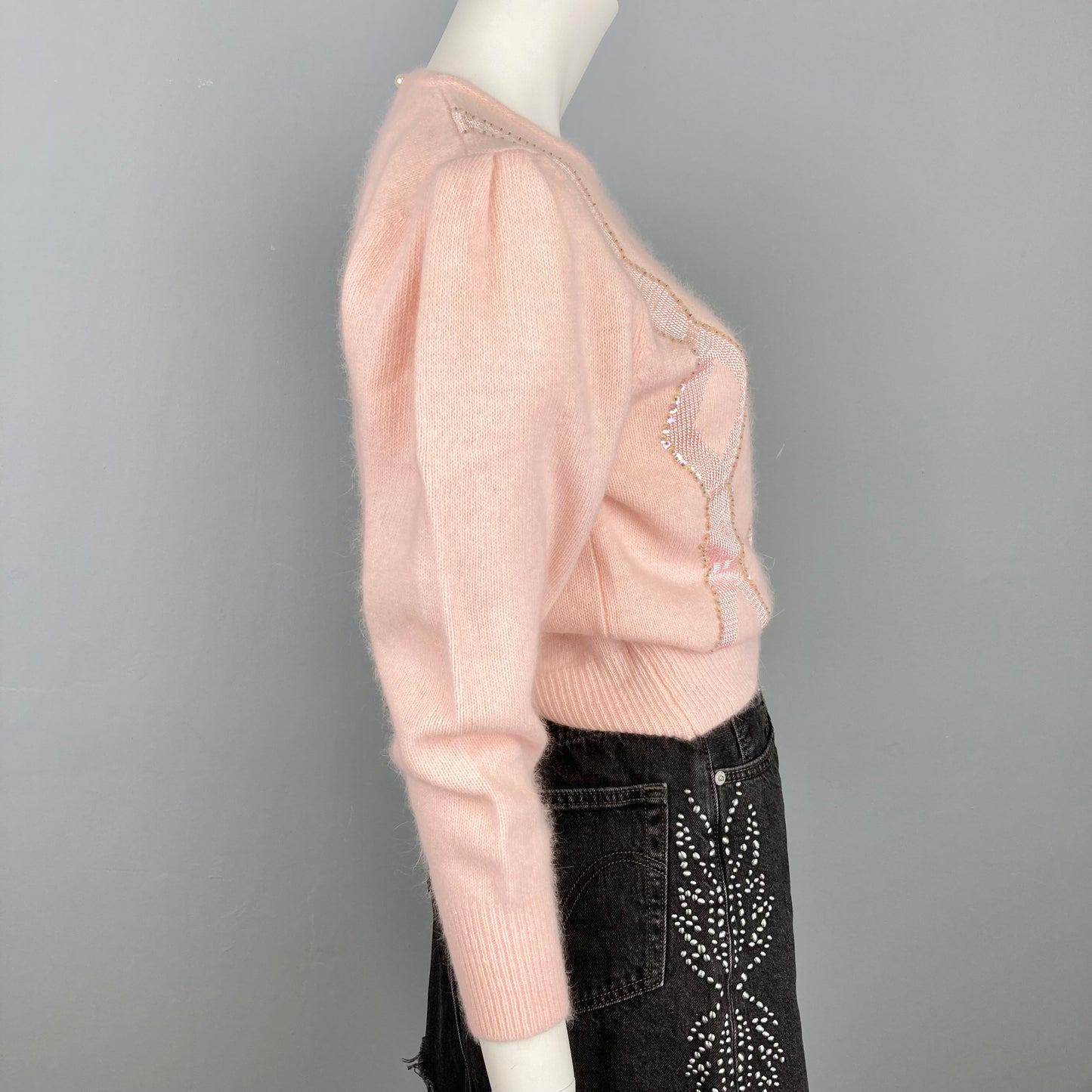 Cozy 1980s Angora Blend Sweater Size: S/M
