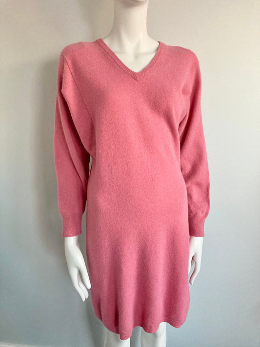 1980s Wool Sweater Dress, Size S