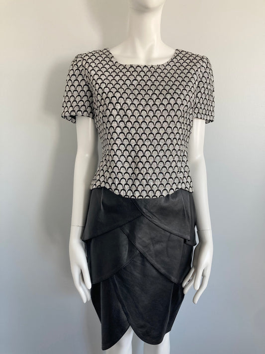 1960s Silver Lurex Party Top, Size M