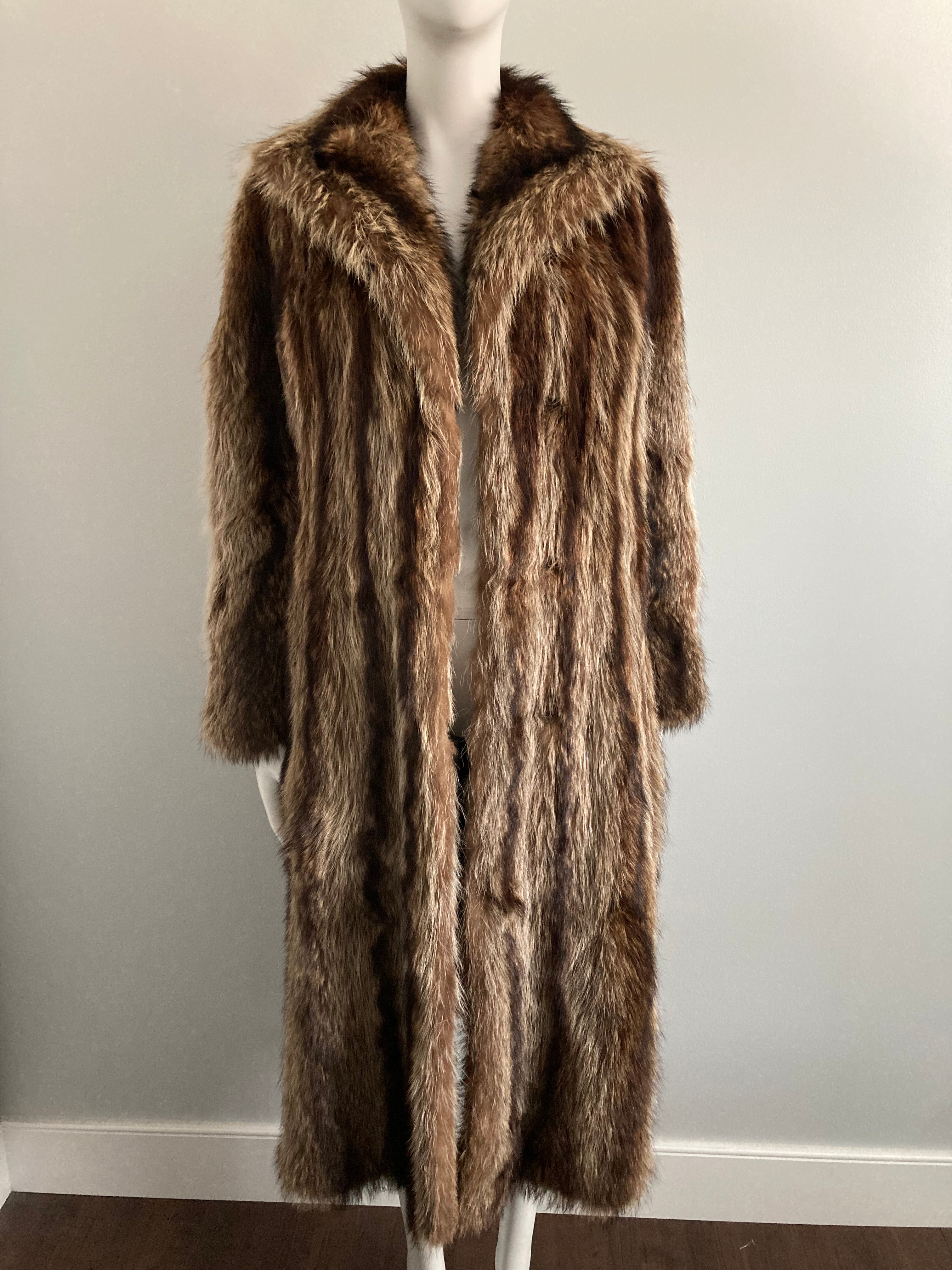 Vintage hot sale raccoon coat