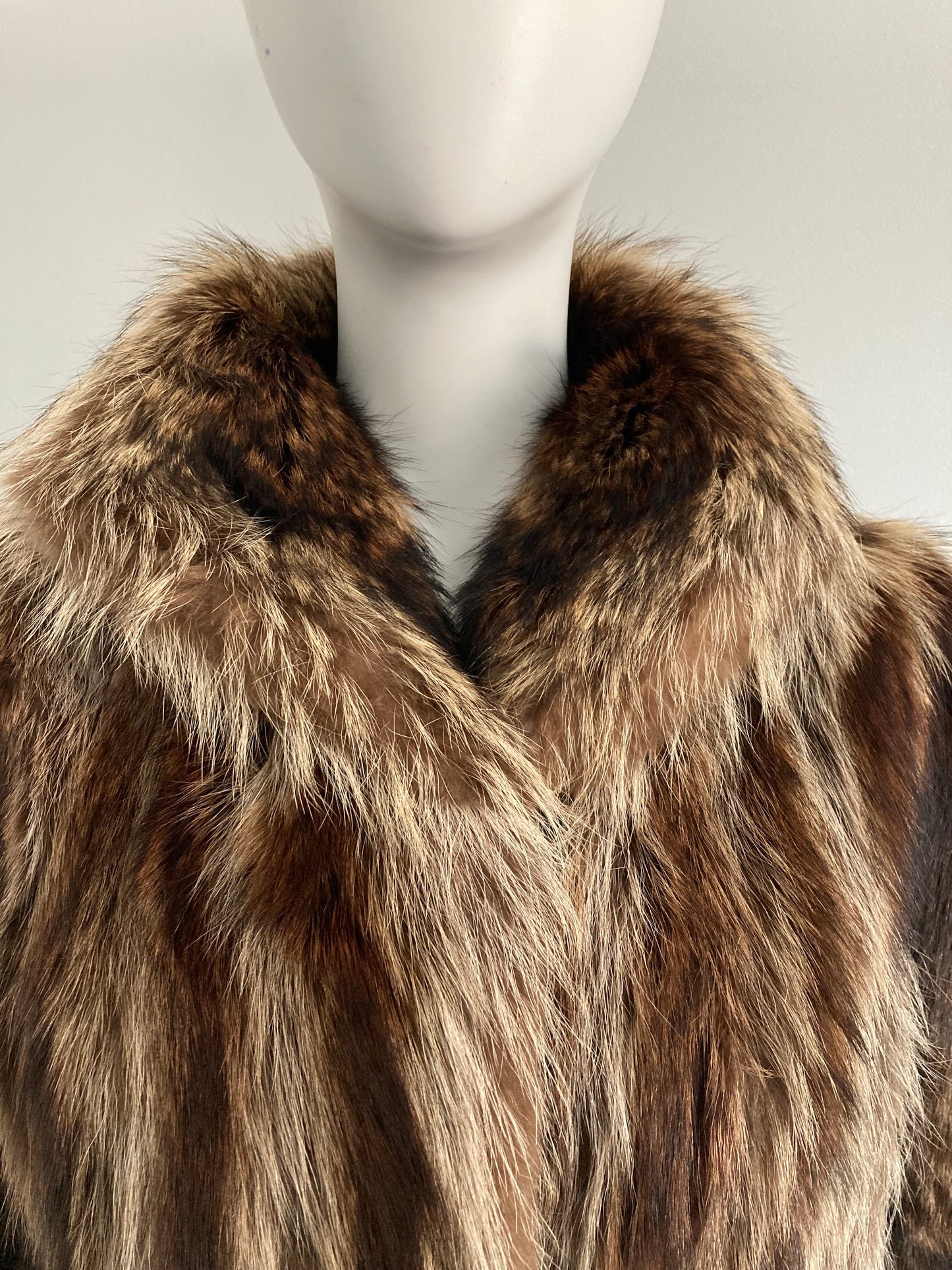 Full Length Raccoon Coat, Size M
