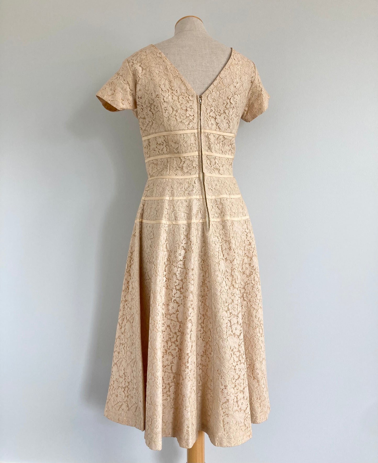 1950s Lace Fit & Flare Dress