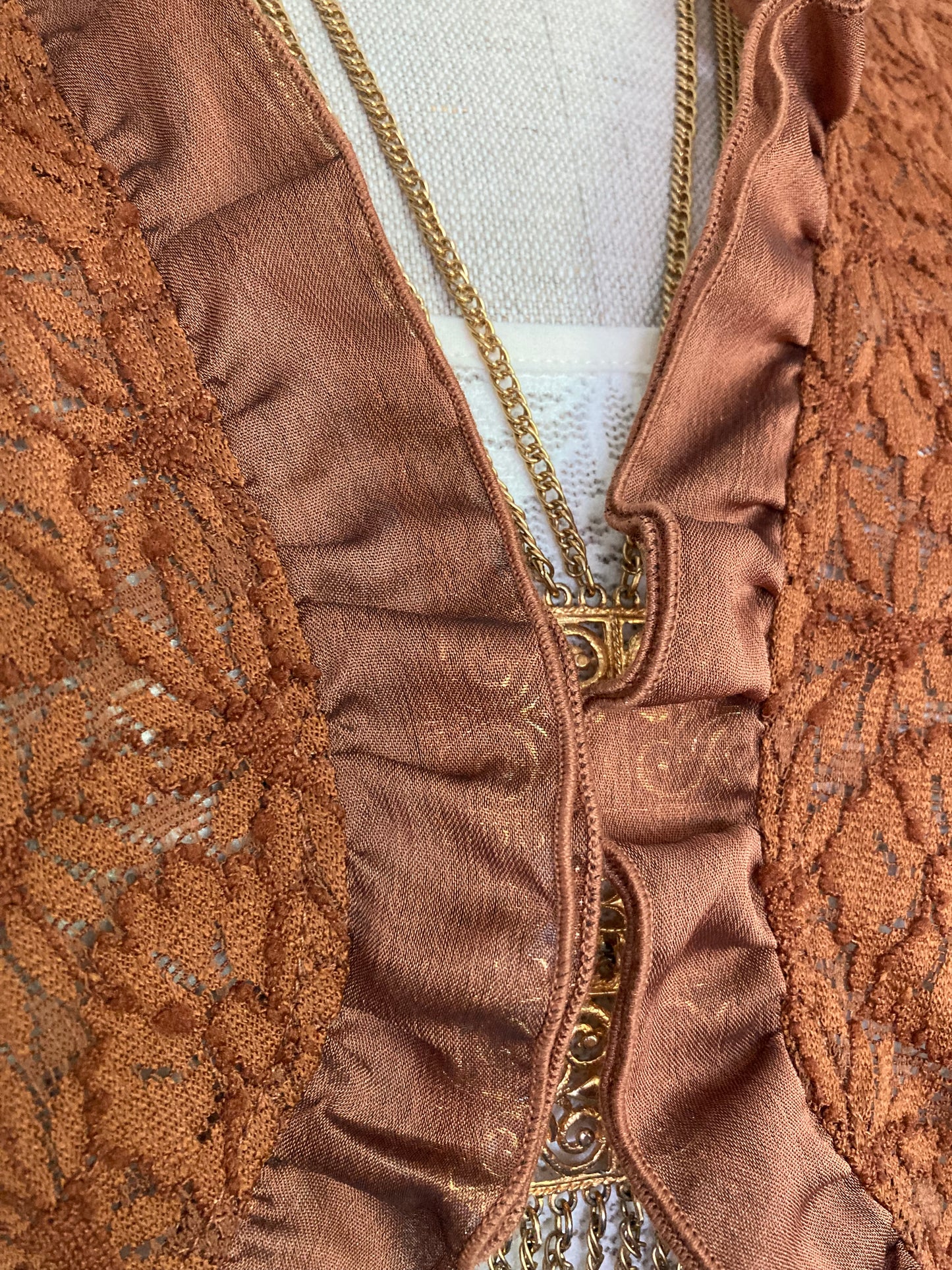 Lace Bolero with Bell Sleeves, Size M